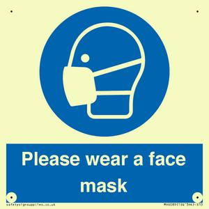 Please wear a face mask